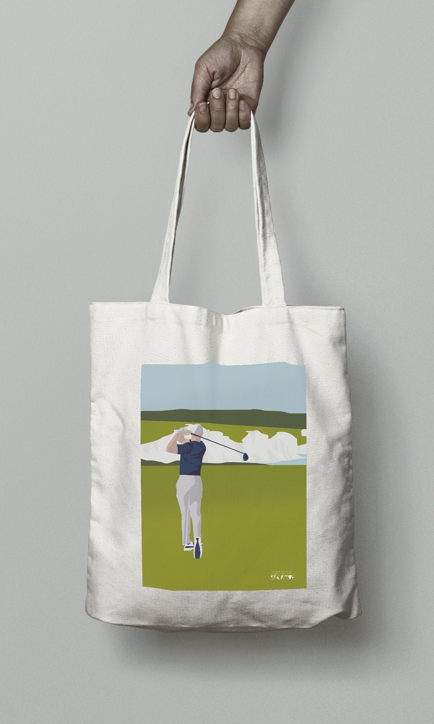 Tote bag ou sac "Golf à Beachy Head"