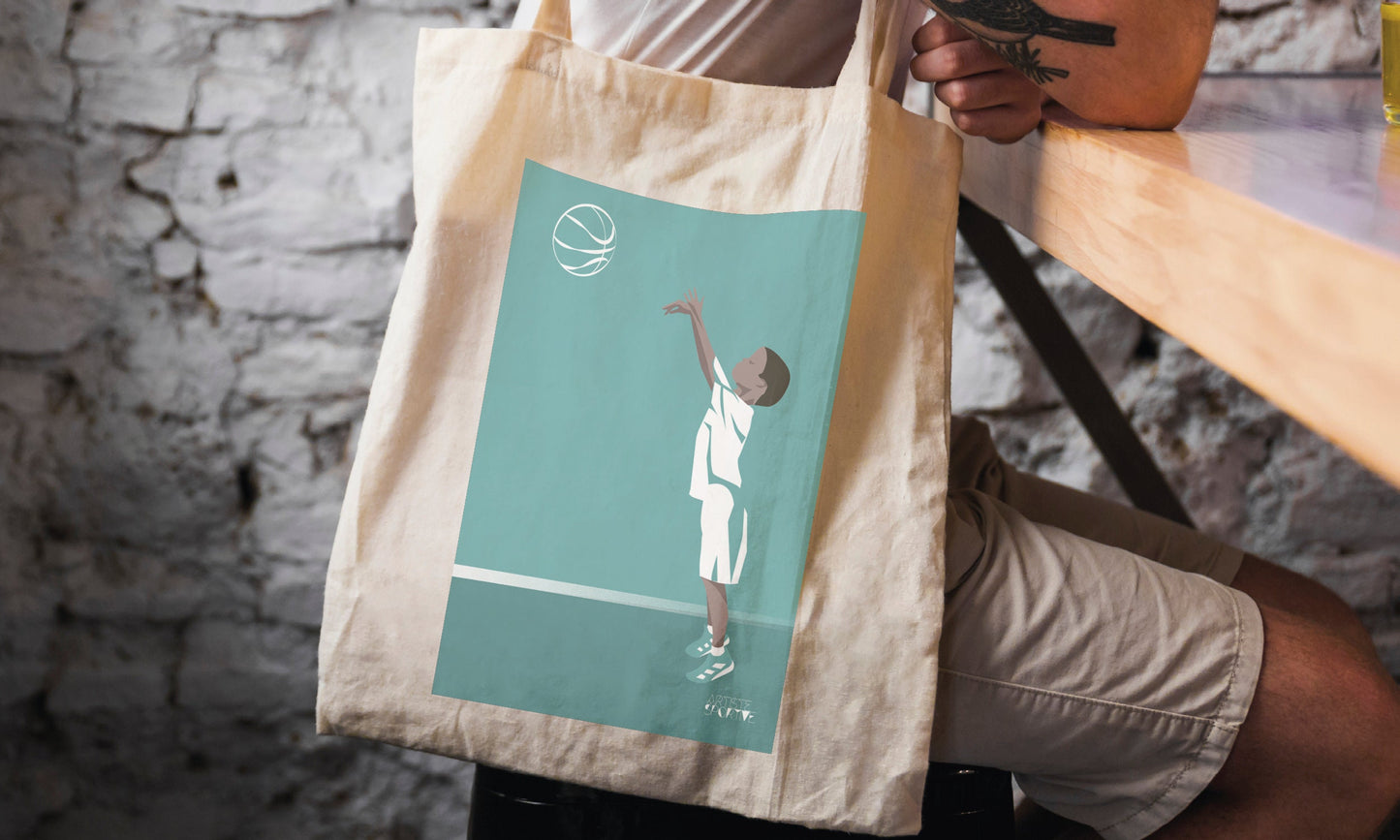 Tote bag ou sac "Basketball boy"