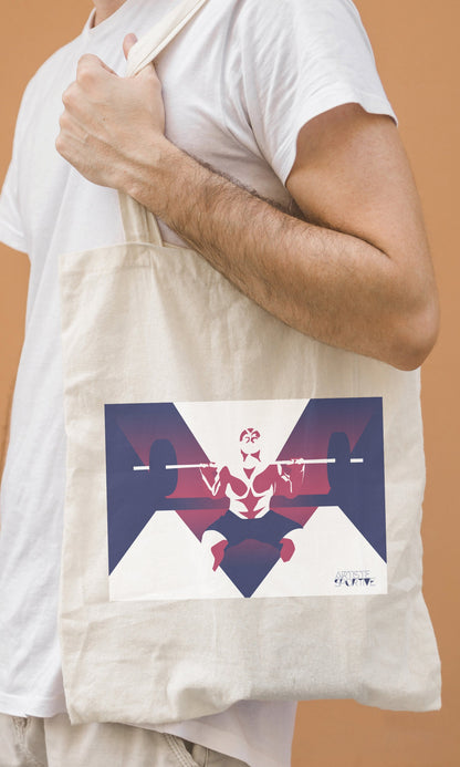 Tote bag or “men’s weightlifting” bag