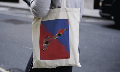 Tote bag ou sac "Boxing vue de haut "