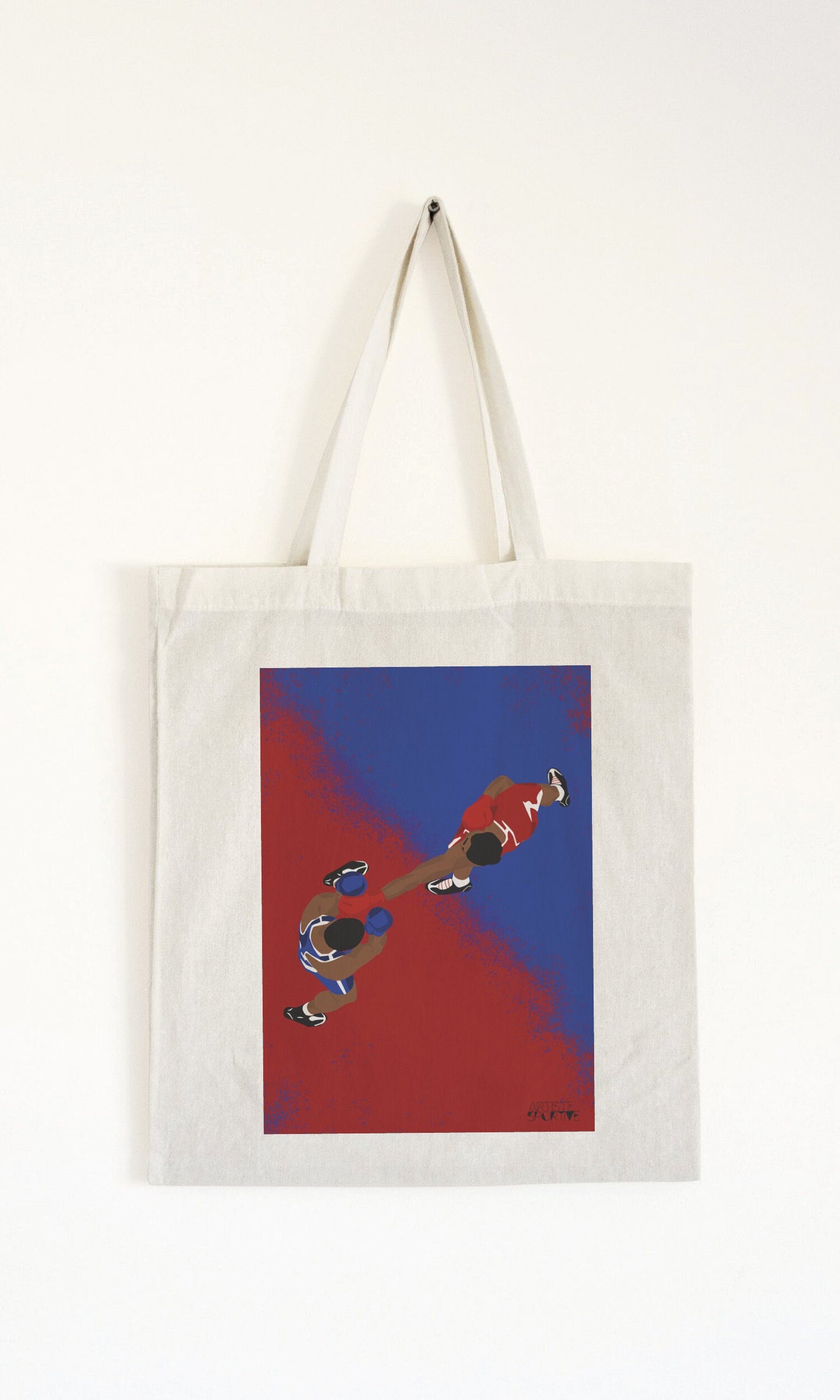 Tote bag ou sac "Boxing vue de haut "