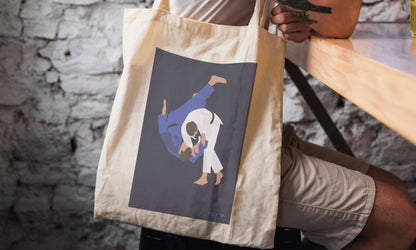 Tote bag or judo bag "The judoka"