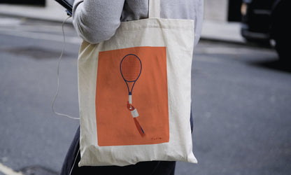 Tote bag ou sac " Raquette de Tennis "