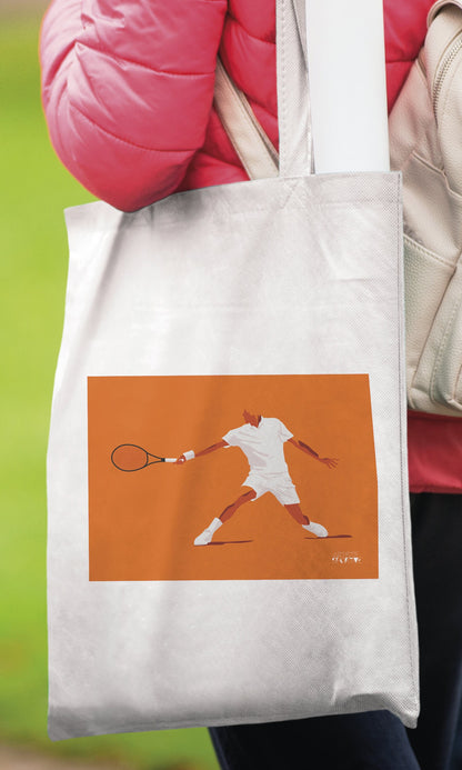 Tote bag ou sac "Joueur de Tennis"