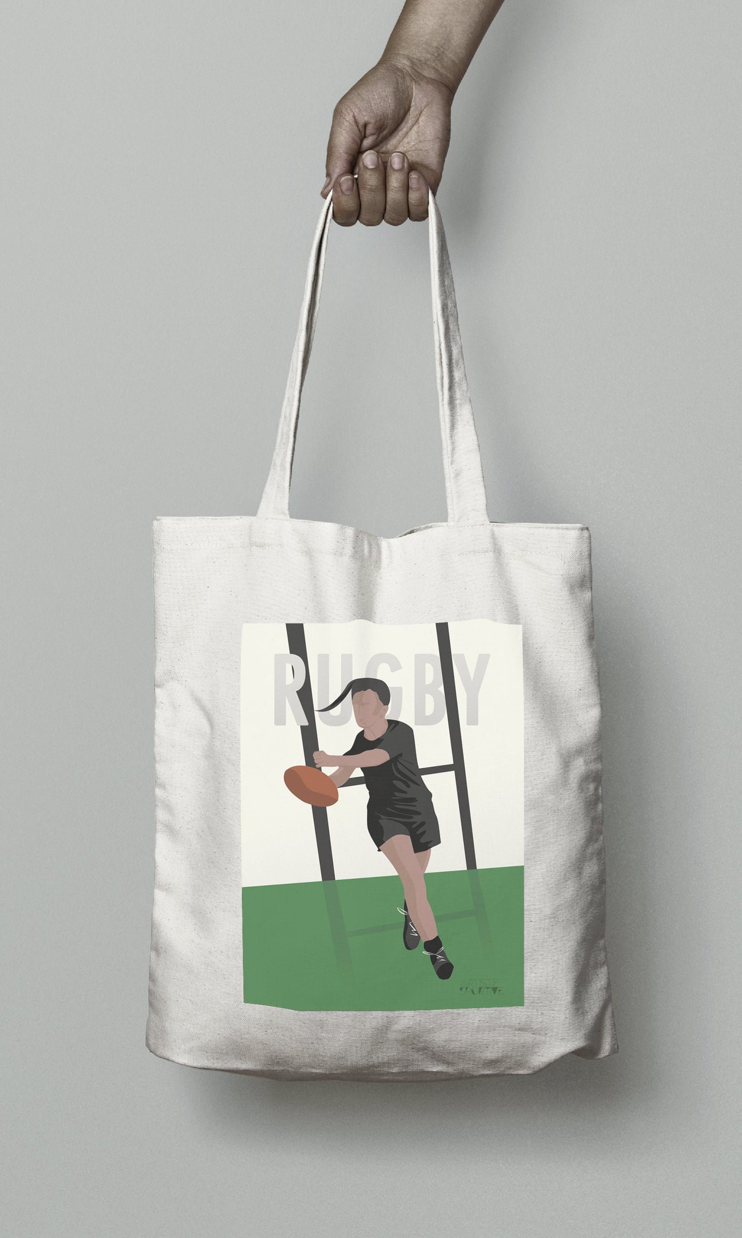 Tote bag ou sac "rugby vintage femme"