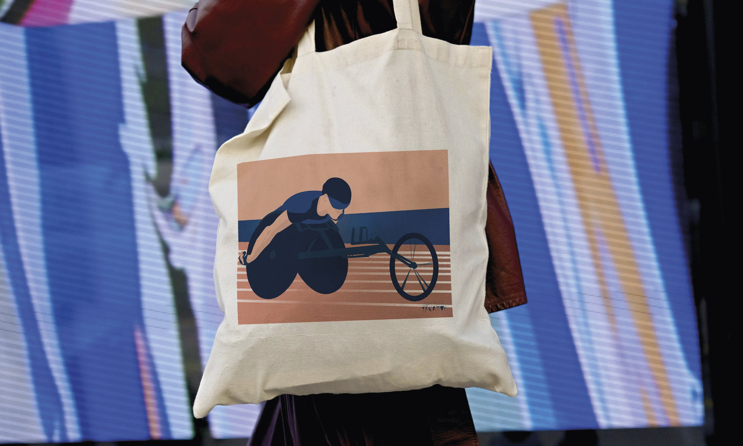 Tote bag ou sac d'athlétisme handisport "paralympics"