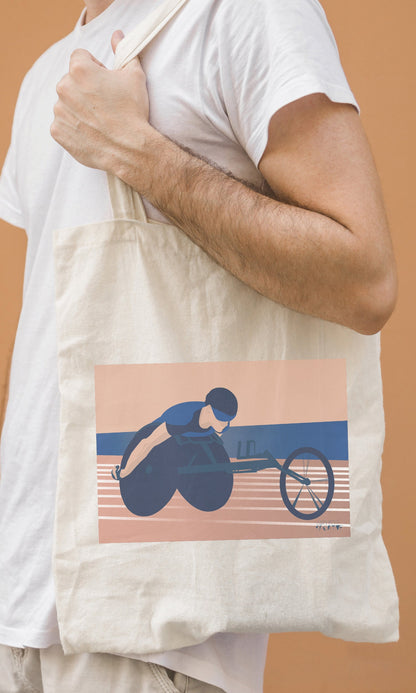 Tote bag ou sac d'athlétisme handisport "paralympics"