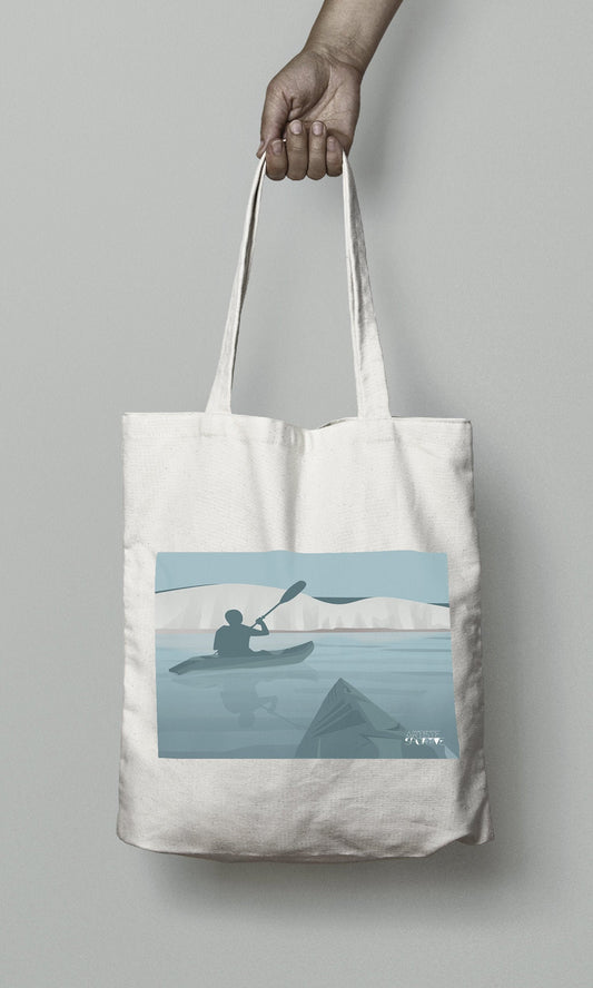 Tote bag ou sac Canoë Kayak  "Promenade à Beachy Head "