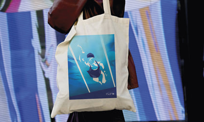 Tote bag ou sac natation "la nageuse"