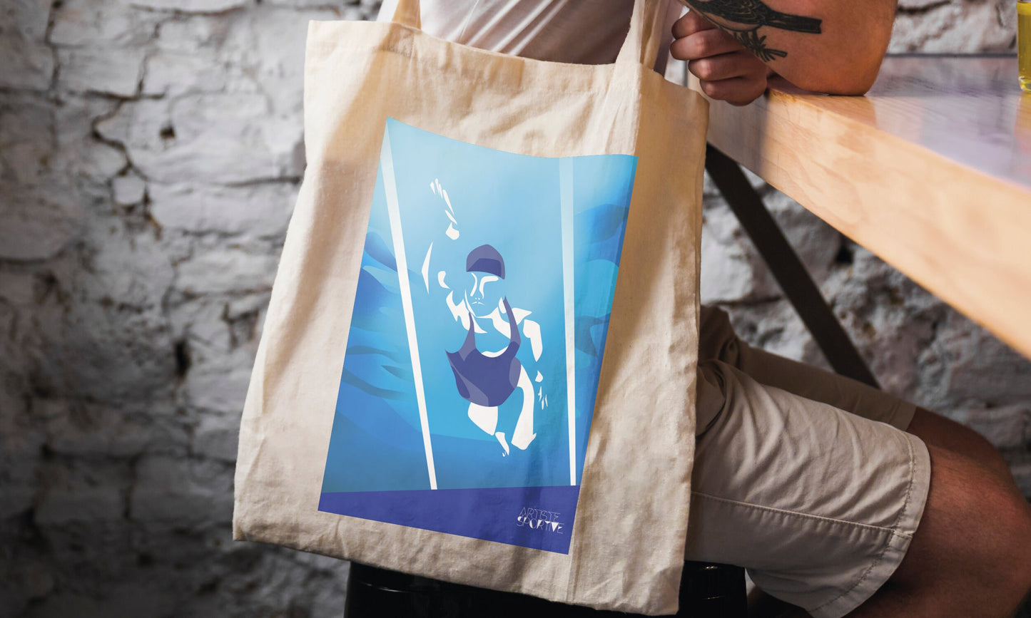 Tote bag ou sac natation "la nageuse"