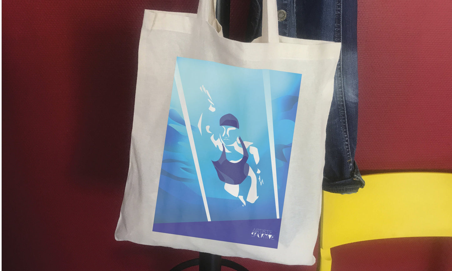 Tote bag ou sac natation "la nageuse"