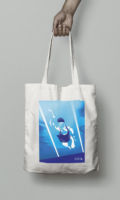 Tote bag ou sac natation "la nageuse"