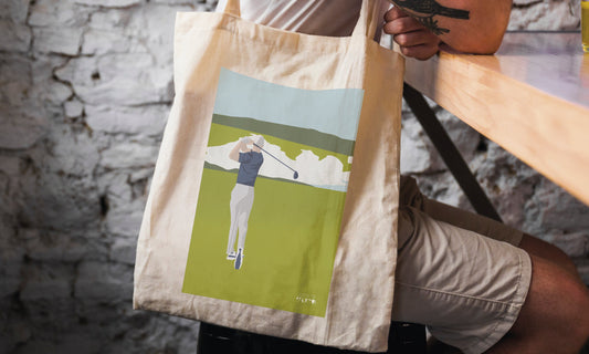 Tote bag ou sac "Golf à Beachy Head"