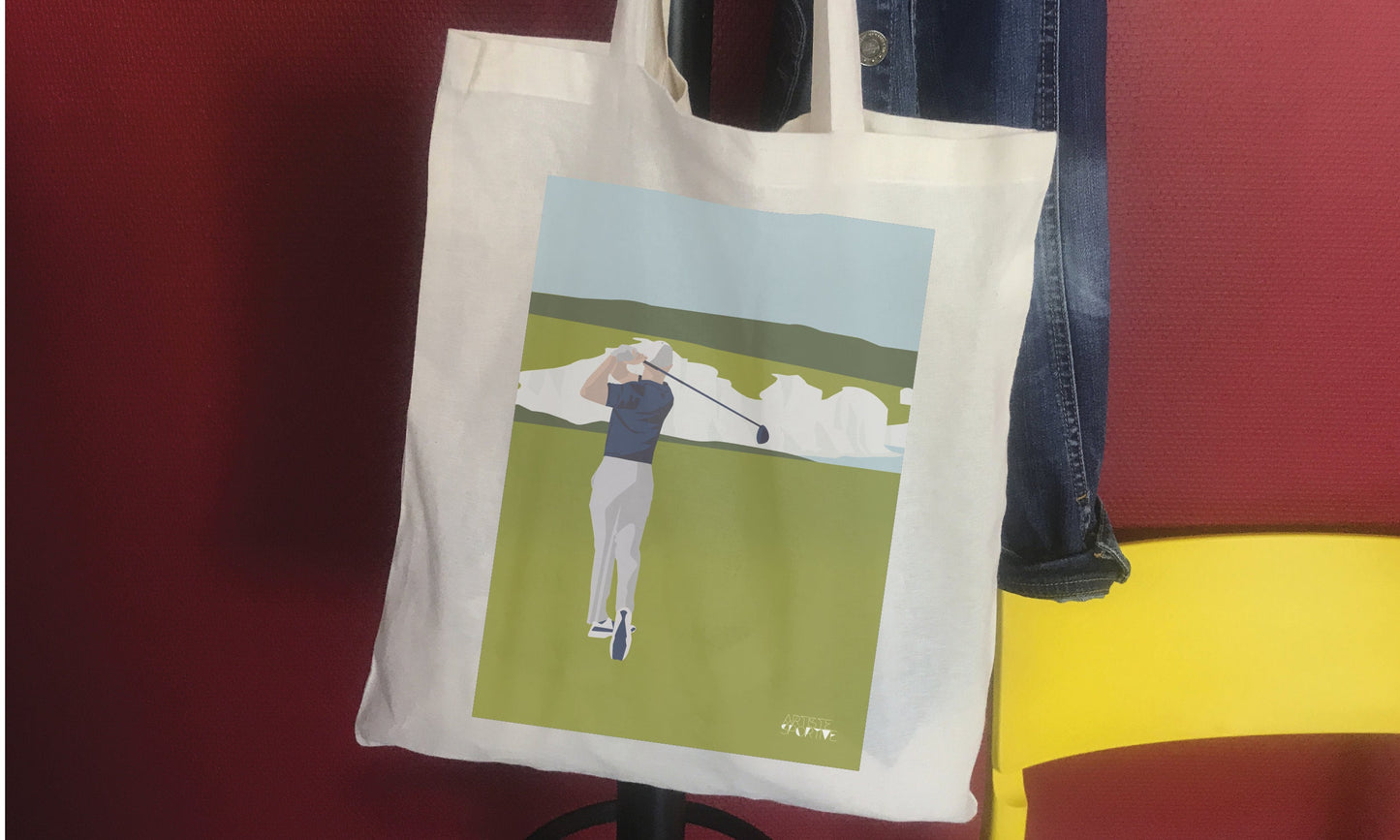 Tote bag or bag "Golf at Beachy Head"