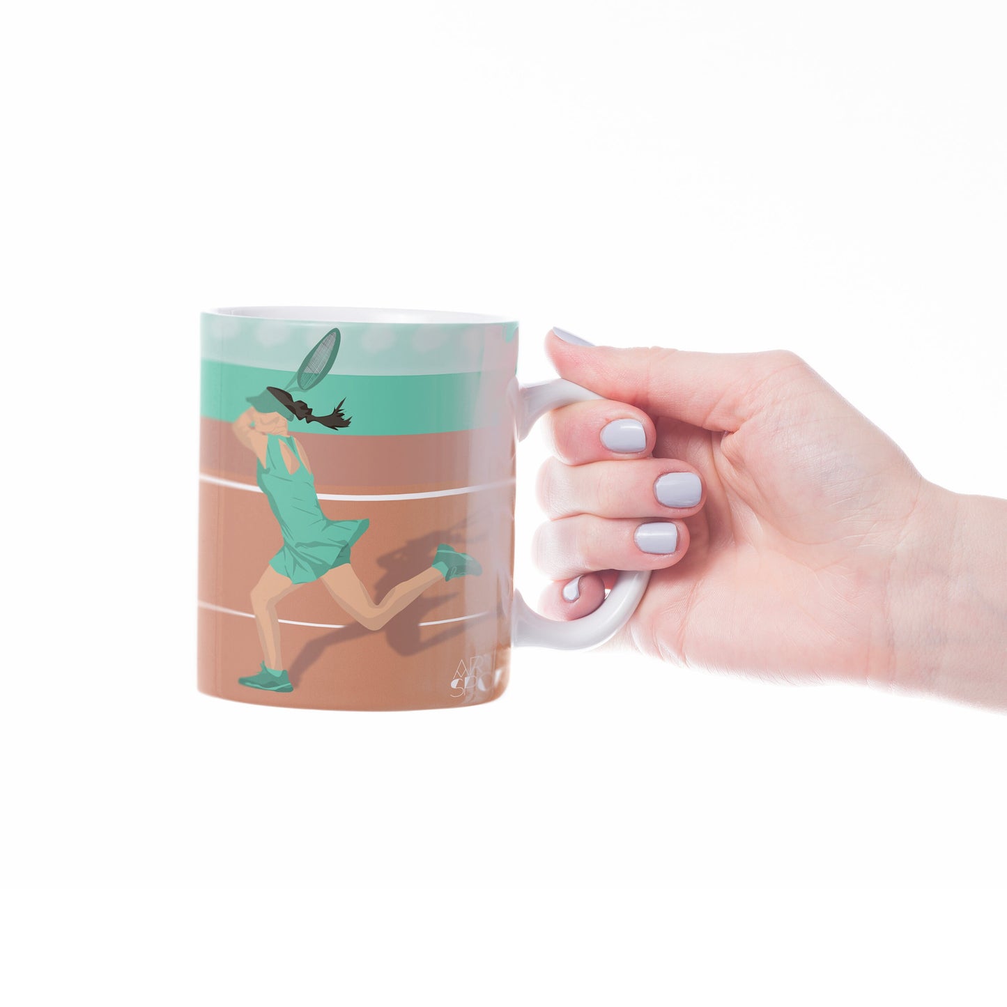 Tasse ou mug "Joueuse de Tennis" - Personnalisable