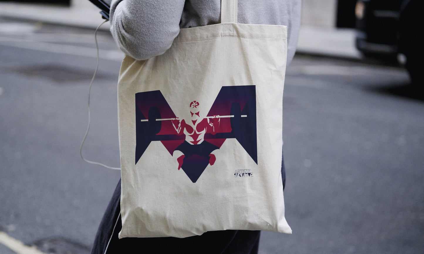 Tote bag or “men’s weightlifting” bag