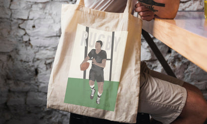 Tote bag ou sac "rugby vintage homme"