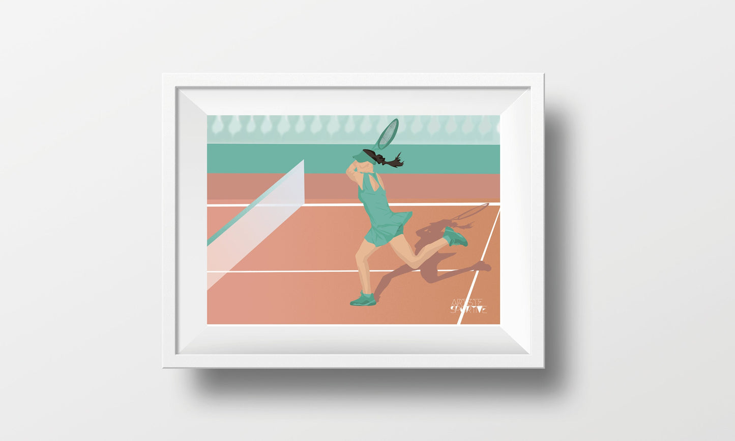 Poster „Tennisspieler“.