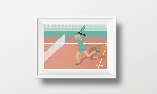 Affiche "Joueuse de Tennis"