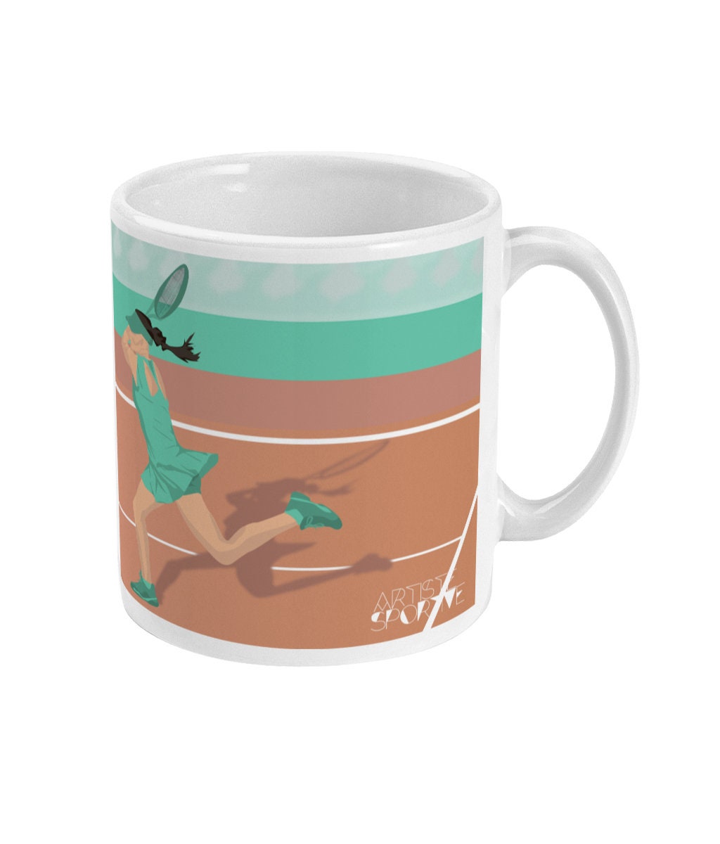 Tasse ou mug "Joueuse de Tennis" - Personnalisable