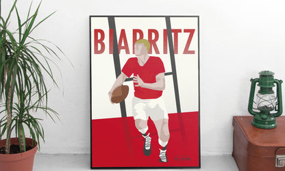 “Biarritz Rugby” poster