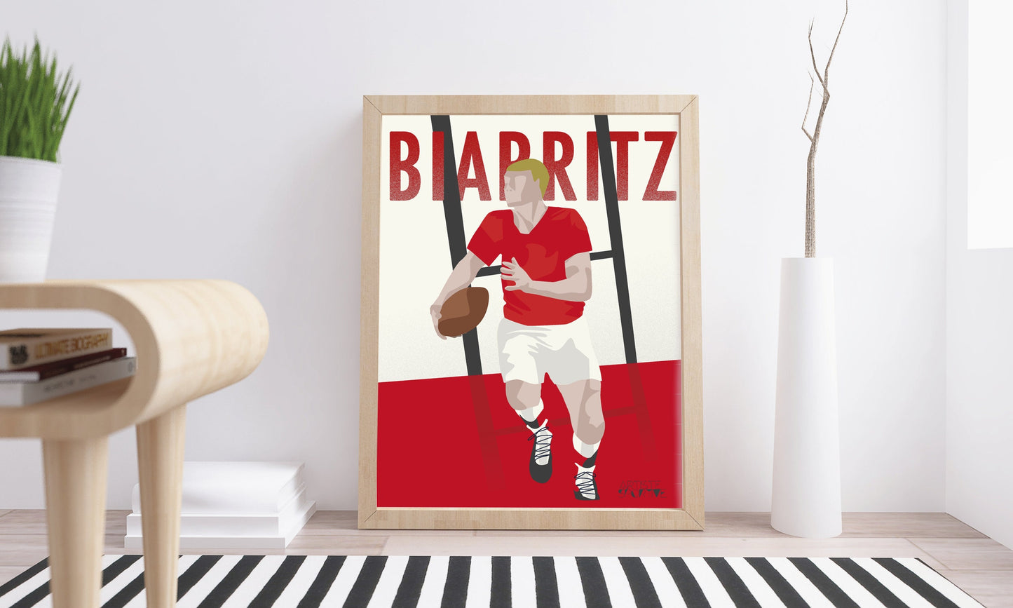 Affiche "Rugby de Biarritz"