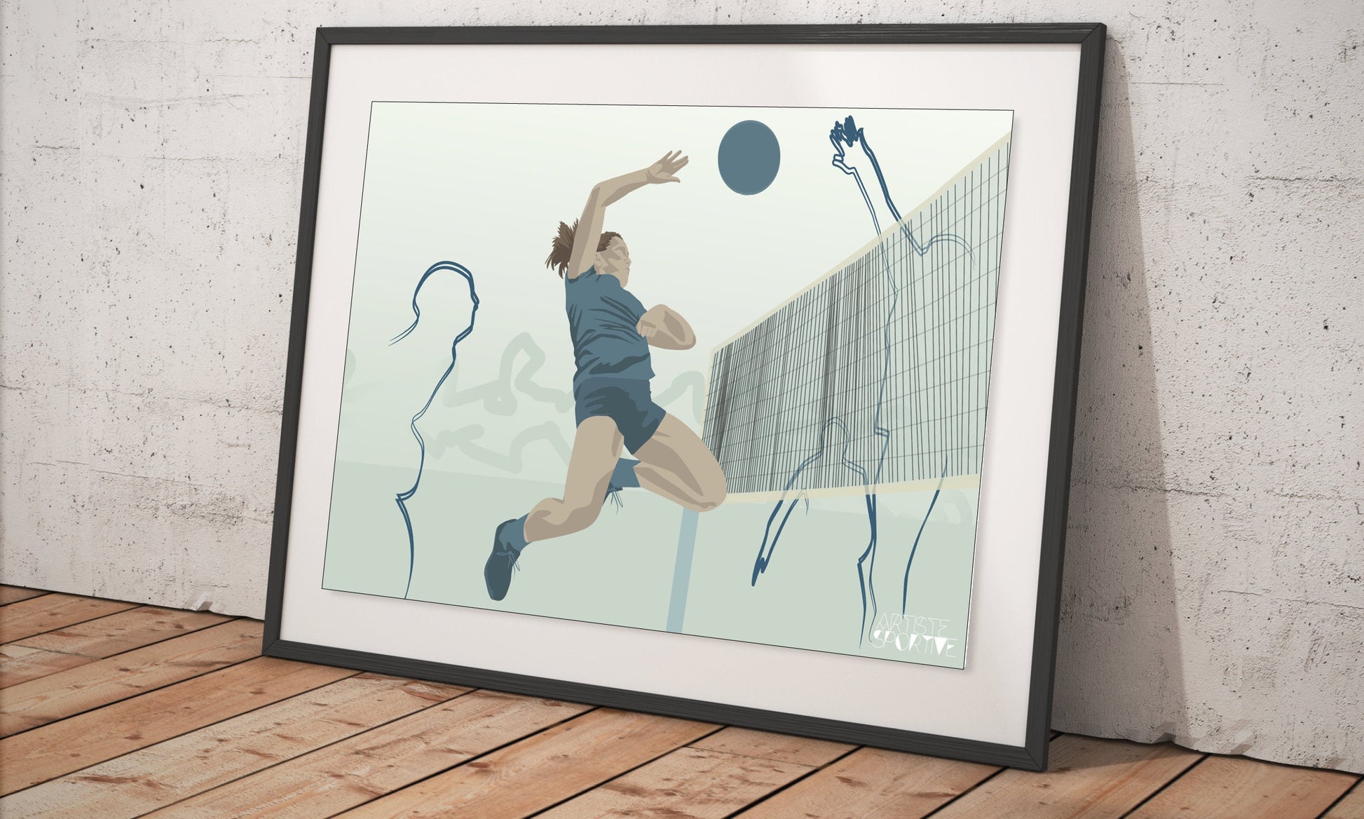 Affiche, Volleyball féminin, Cadeau déco