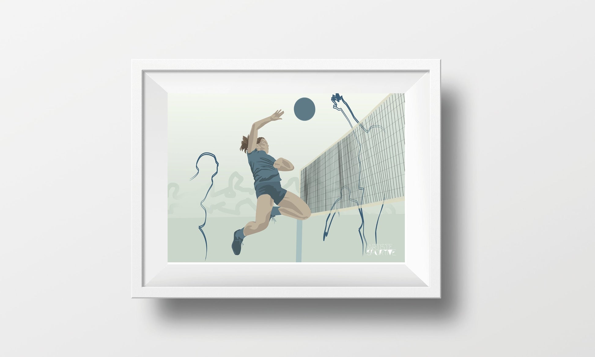 Affiche, Volleyball féminin, Cadeau déco