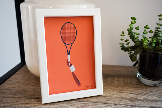 Carte d'une raquette de tennis | Carte tennis | Artiste Sportive