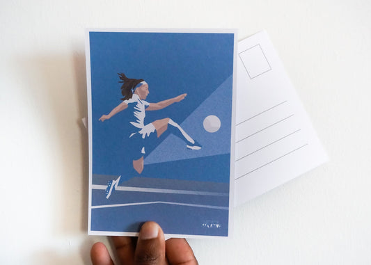 Frauenfußballkarte | Fußballkarte | Sportkünstler