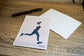 Card of a runner | Race card | Sports Artist