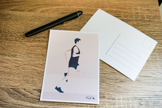 A Runner's Card | Race card | Sports Artist