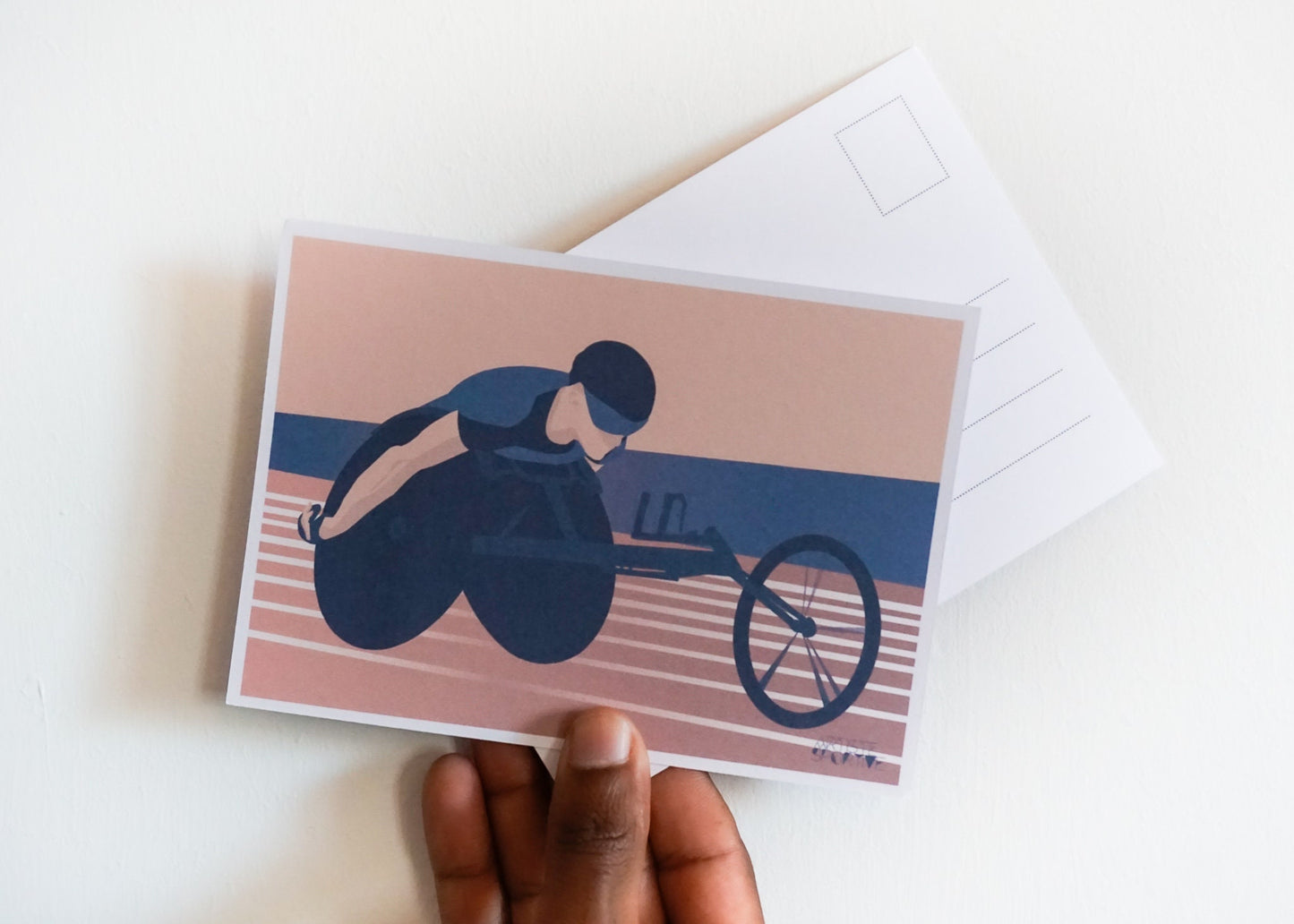 Carte d'athlétisme handisport ou para athlétisme en fauteuil roulant pour un athlète ou un coach d'athlétisme | Carte athlétisme | Artiste Sportive