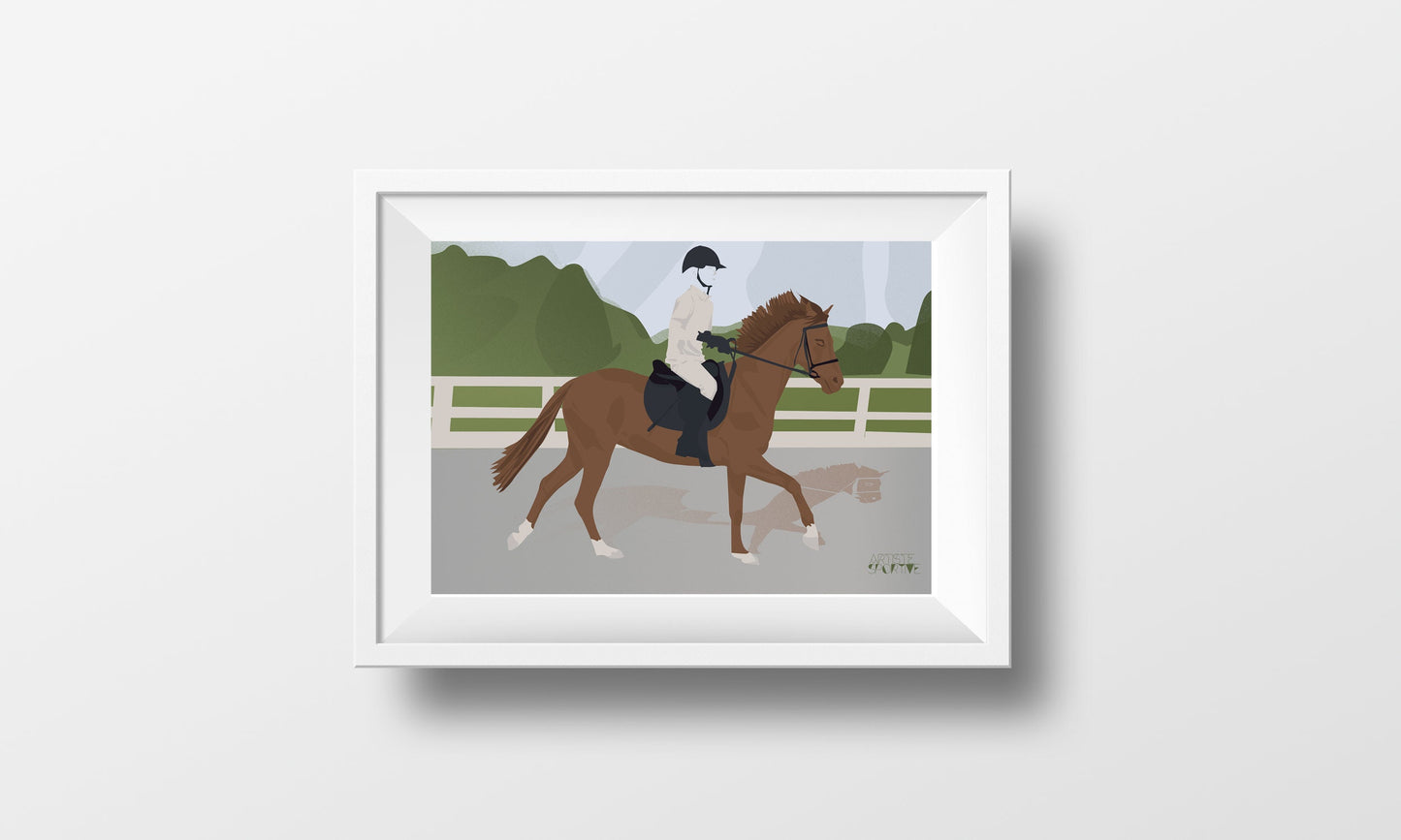 Affiche Equitation "Sur le Cheval"