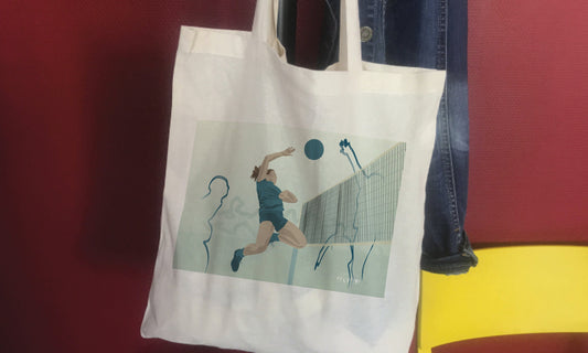 Einkaufstasche oder „Frauen-Volleyball“-Tasche