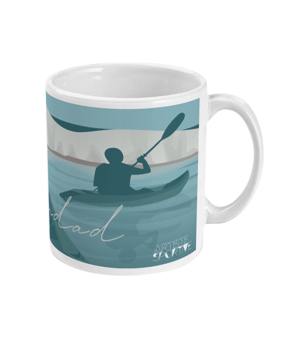 Canoe Kayak cup or mug "Walk at Beachy head" - Customizable