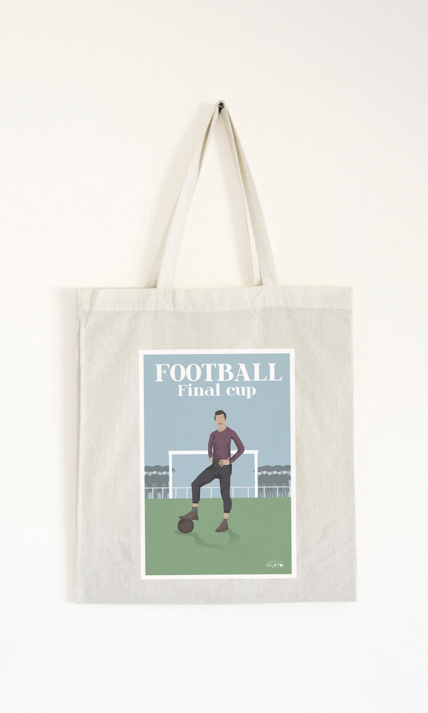Tote bag or vintage football bag "The English Game"