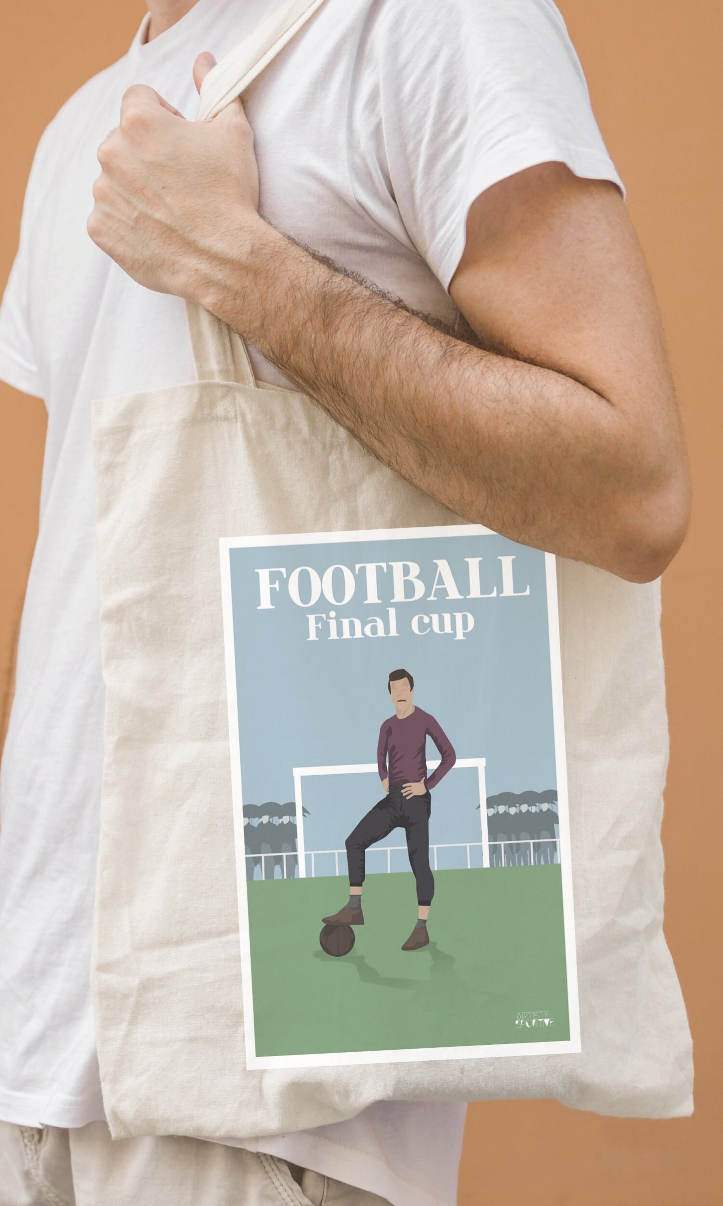 Tote bag or vintage football bag "The English Game"