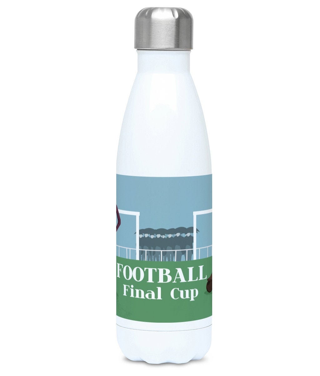 Gourde isotherme football vintage "The English Game" - Personnalisable