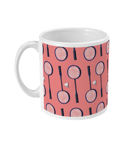 Cup or mug "The badminton racket" - Customizable