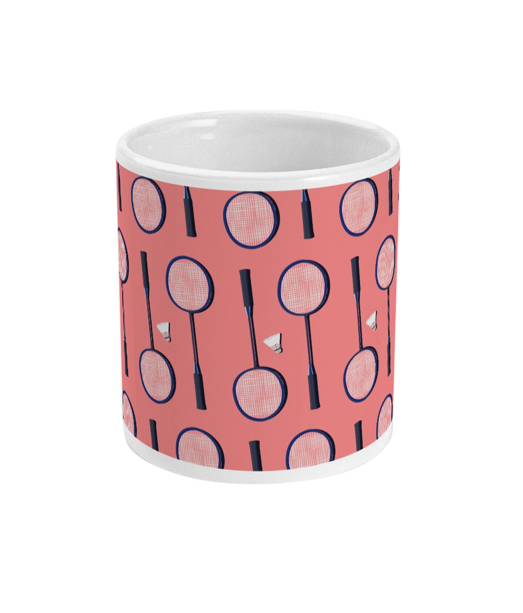 Tasse ou mug "La raquette de badminton" - Personnalisable