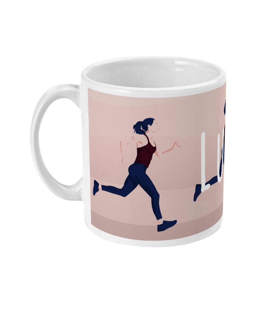 Tasse ou mug de course "Une femme qui court" - Personnalisable