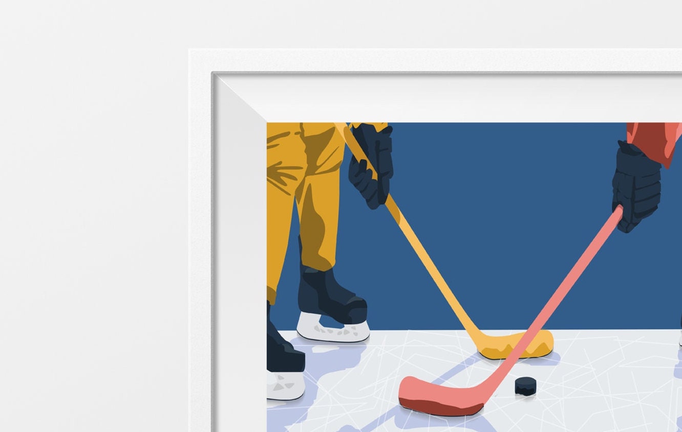 “Hockey it slides” poster