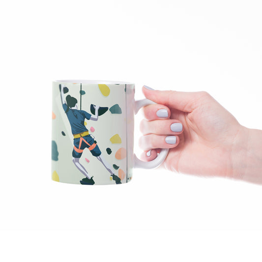 Climbing cup or mug "the woman who climbed" - Customizable