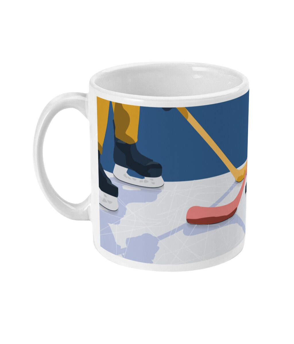 Tasse ou mug "Hockey ça glisse" - Personnalisable