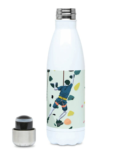 Isolierte Kletterflasche „Der Mann, der kletterte“ – anpassbar