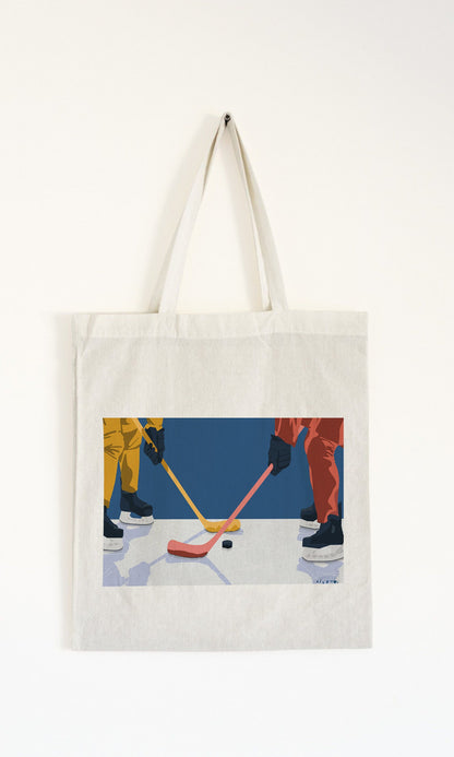 Tote bag ou sac "Hockey ça glisse"