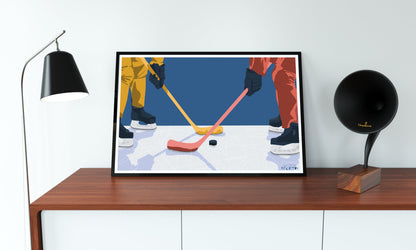 “Hockey it slides” poster