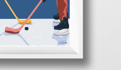 „Hockey it slides“-Plakat