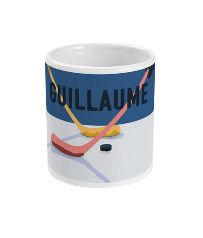 Cup or mug "Hockey it slides" - Customizable